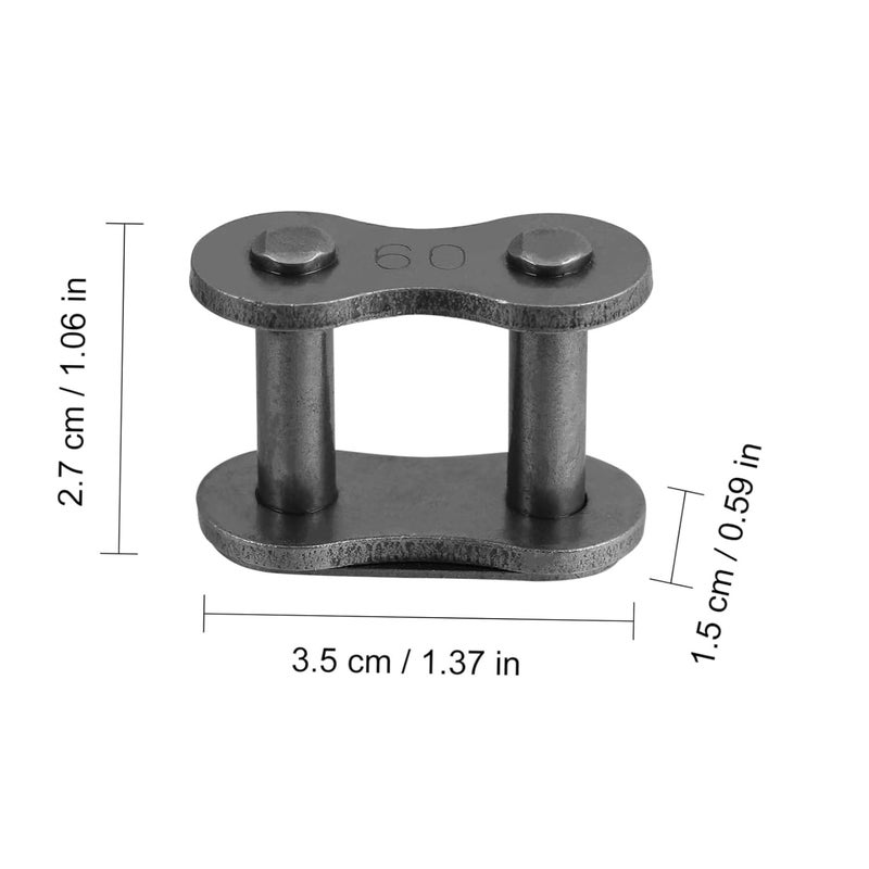 Heavy Duty Roller Chain Links 10Pcs Drive Chain Joint Buckle Fine Craftsmanship - Image 2